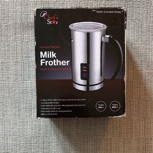 Electric Milk Frother - Silver
